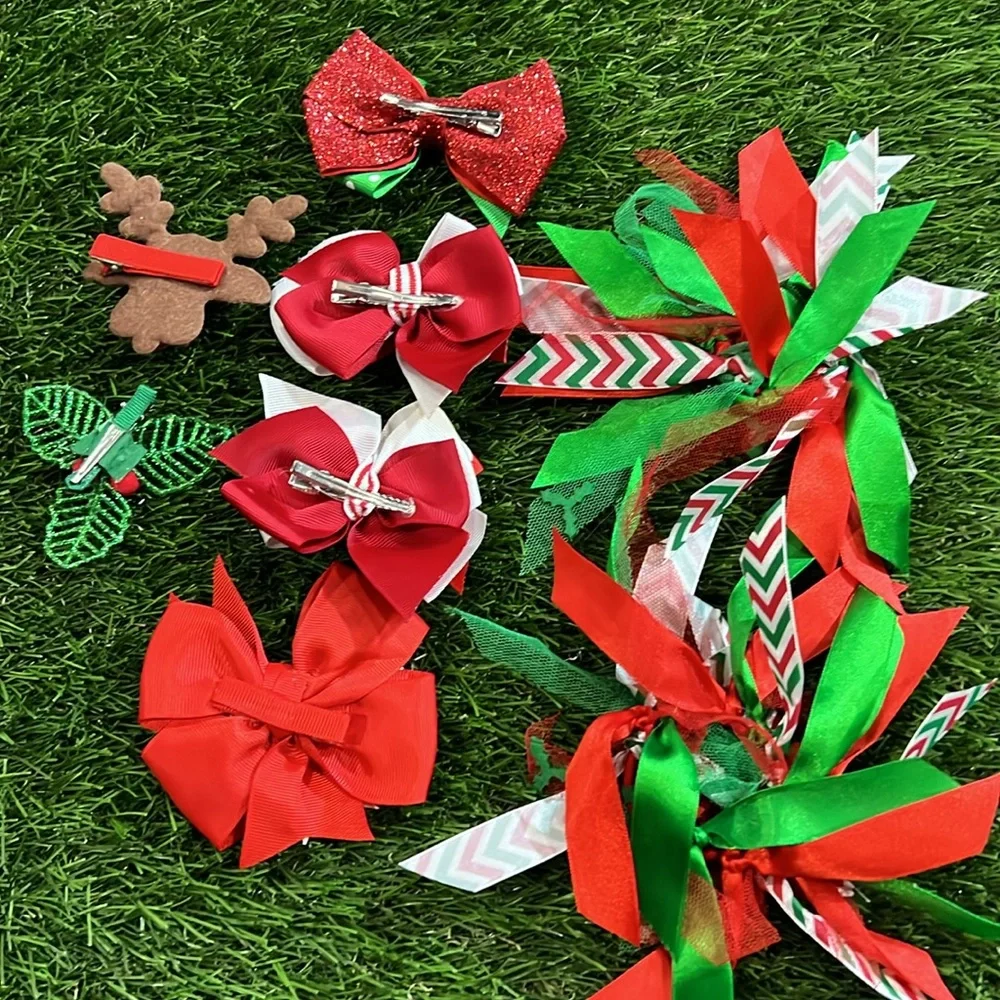 Holiday Hair Accessories - Set of 8